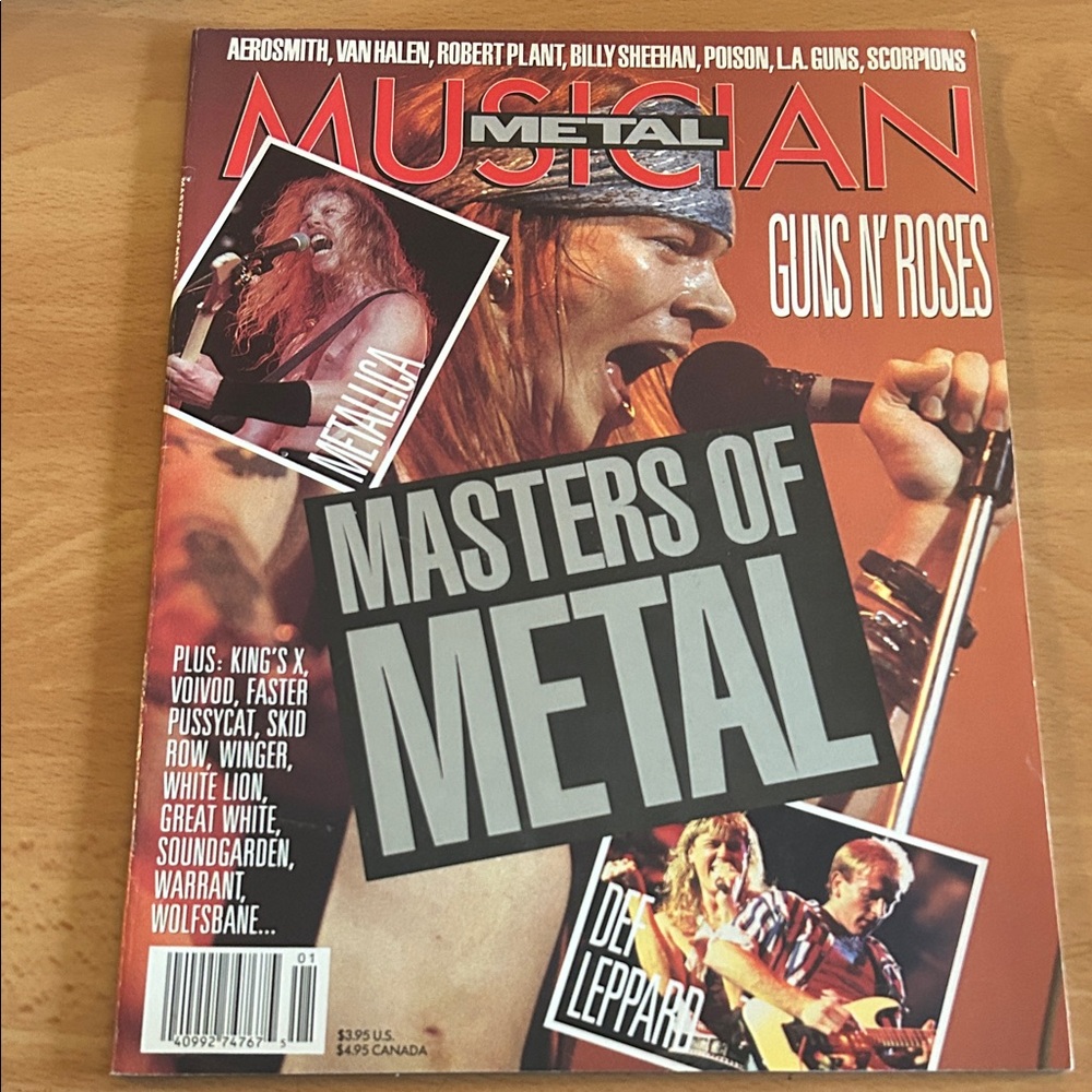 Vintage Metal Musician Magazine Master of Metal Guns N Roses Metallica More!